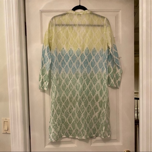 Roberta Roller Rabbit Block Print Cotton Tunic - Picture 2 of 6